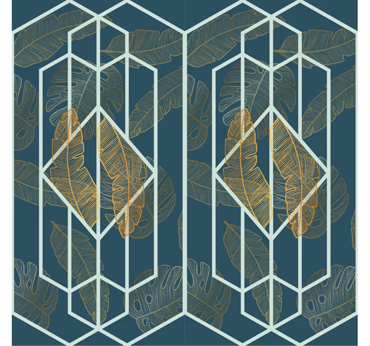Geometrické tapety tropický dizajn - Tenstickers