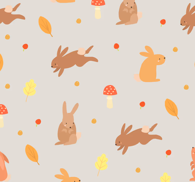 tapeta na stenu zvierata motív zajačika - Tenstickers