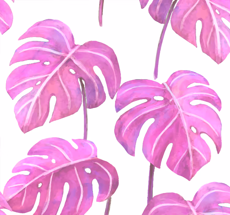 tapeta listy monstera deliciosa - Tenstickers