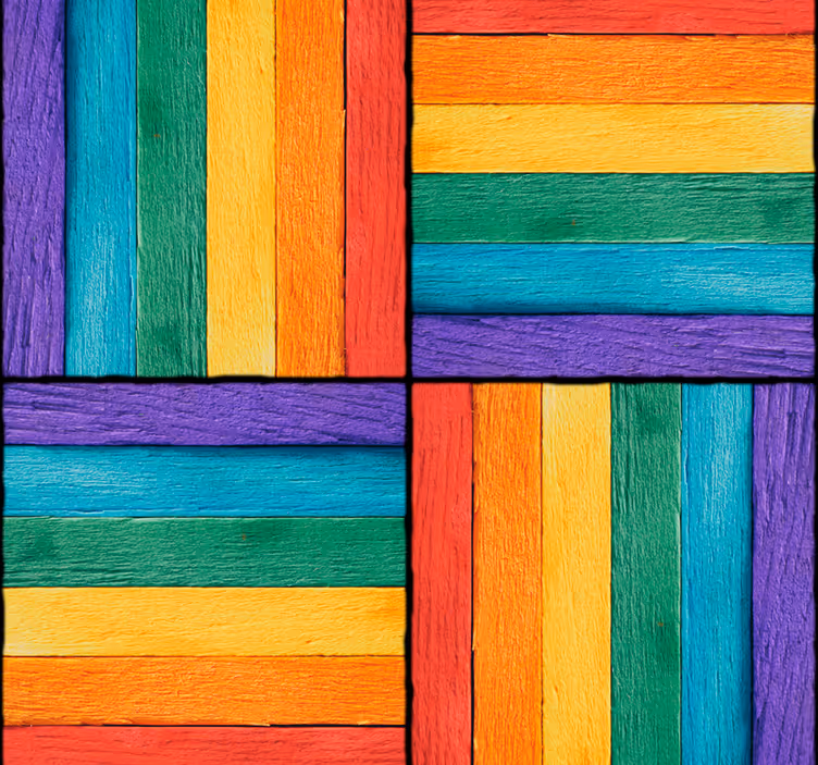 tapety geometrické vzory farebný geometrický vzor - Tenstickers