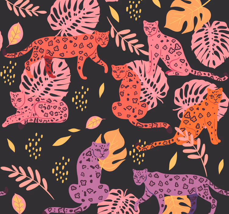 tapeta na stenu zvierata motív tropickej fauny - Tenstickers