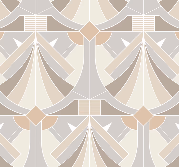 tapeta do predsiene geometrický dizajn v štýle art deco - Tenstickers