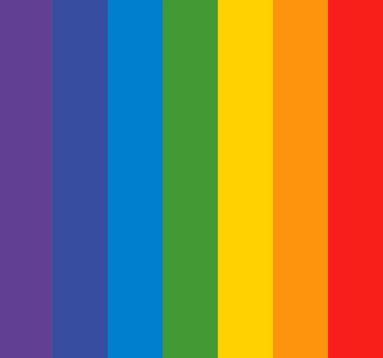 Dúhové pruhy zvislé tapety - Tenstickers