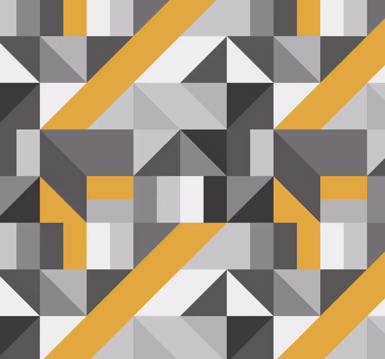 Geometrický vzor so zlatým prvkom tapety - Tenstickers
