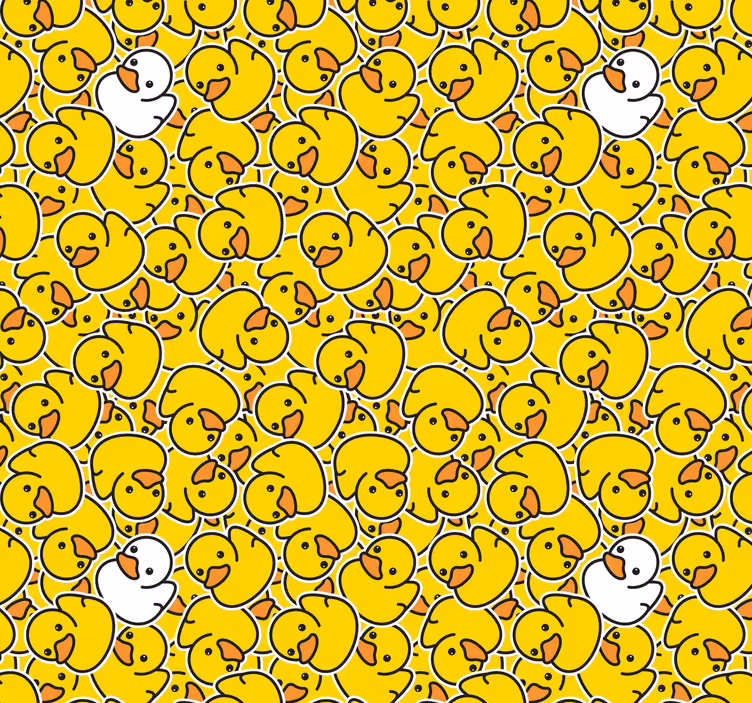 Rôzne roztomilé biele kačice moderné tapety - Tenstickers