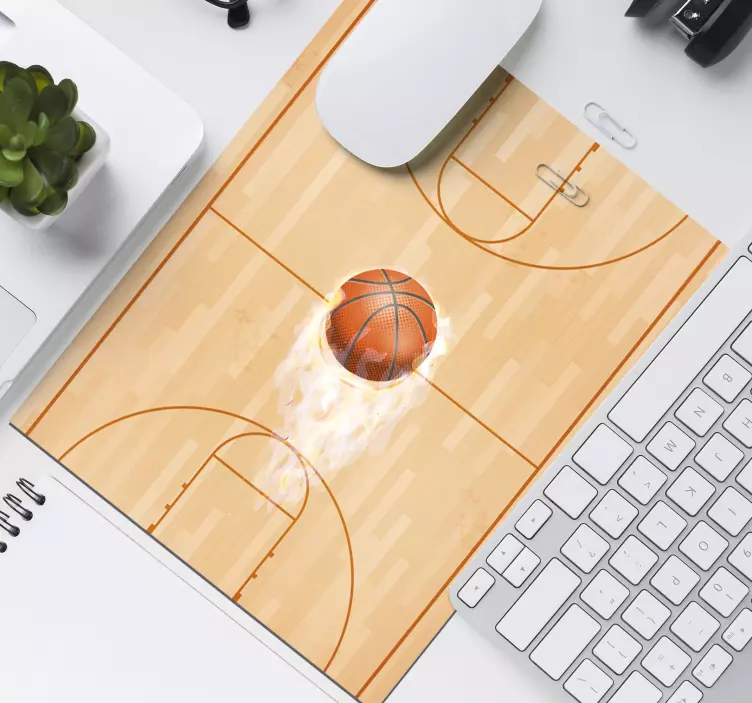 Basketbalové ihrisko originálna podložka pod myš - Tenstickers