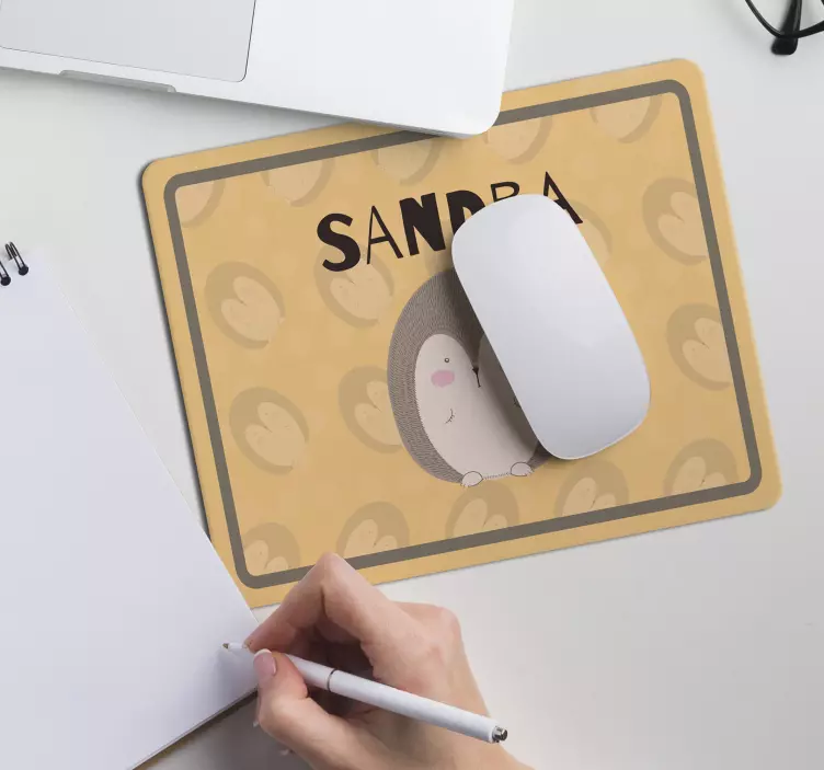 Dikobraz s názvom podložka pod myš ježka - Tenstickers