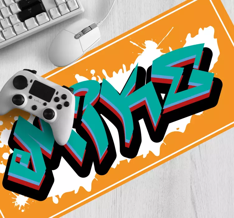 Divoký štýl king graffiti personalizovaná podložka pod myš - Tenstickers