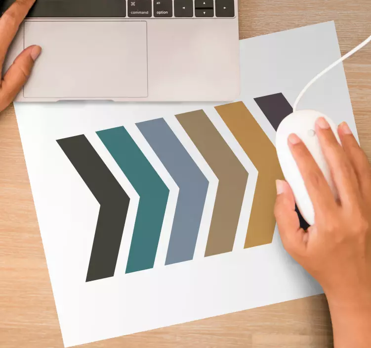 Farba zeme šípka podložka pod myš severského dizajnu - Tenstickers