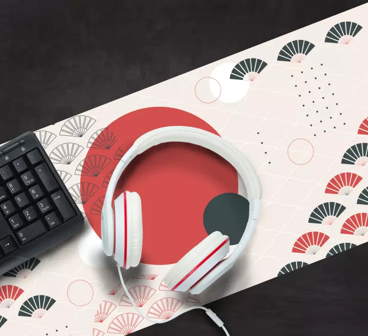 Geometrické vzory japonskej podložky pod myš - Tenstickers