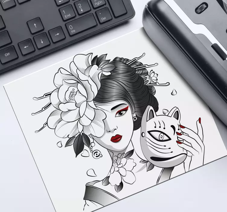 Gothic anime girl podložka pod myš - Tenstickers