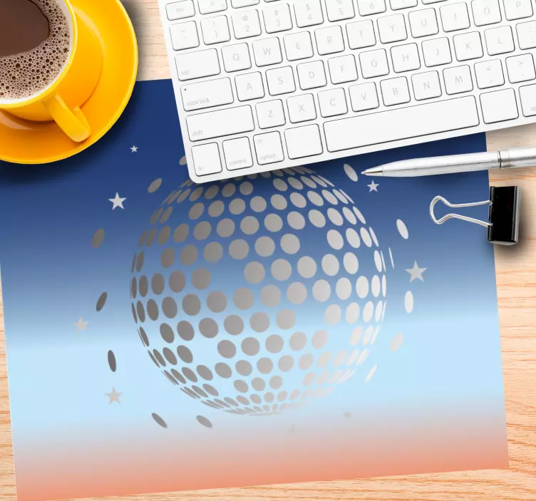 Gradientná farebná disko guľa originálna podložka pod myš - Tenstickers