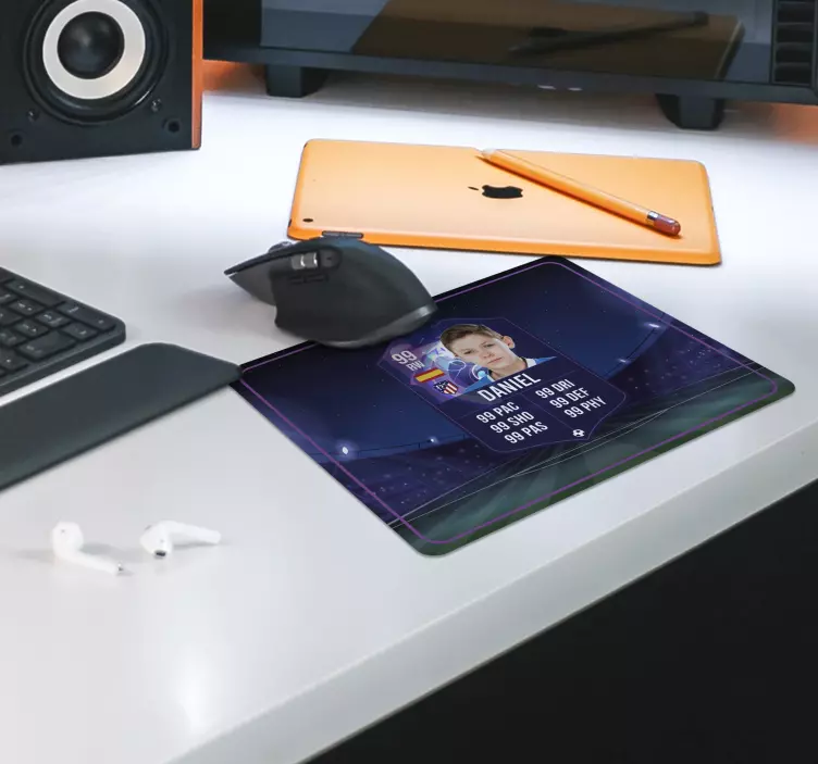 herná podložka futbalový hráčský kartón - Tenstickers