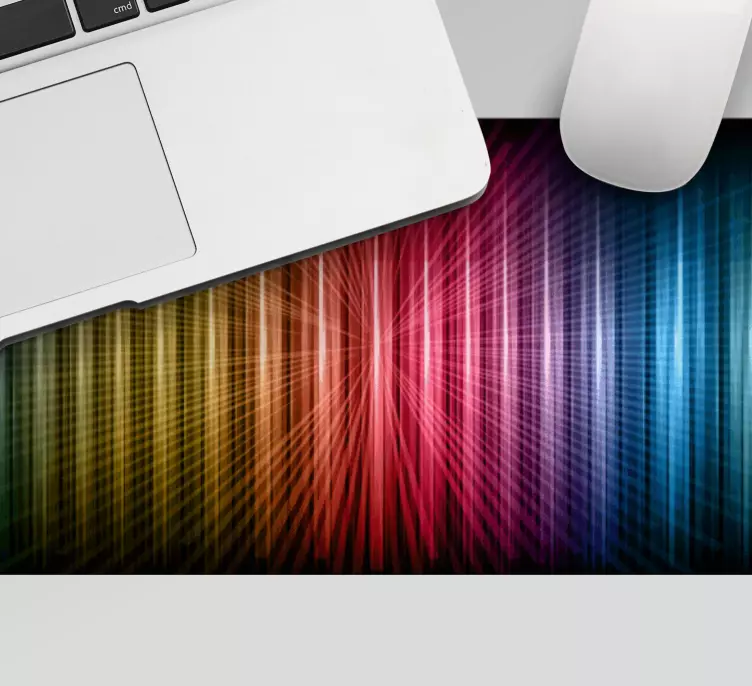 Dúhové linky herná podložka pod myš - Tenstickers