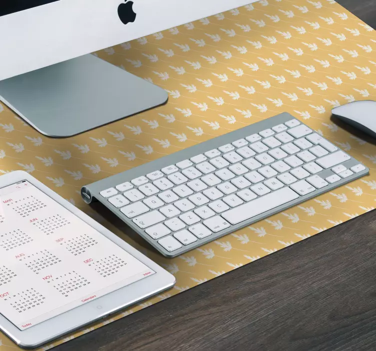 Listová kvetinová podložka pod myš - Tenstickers