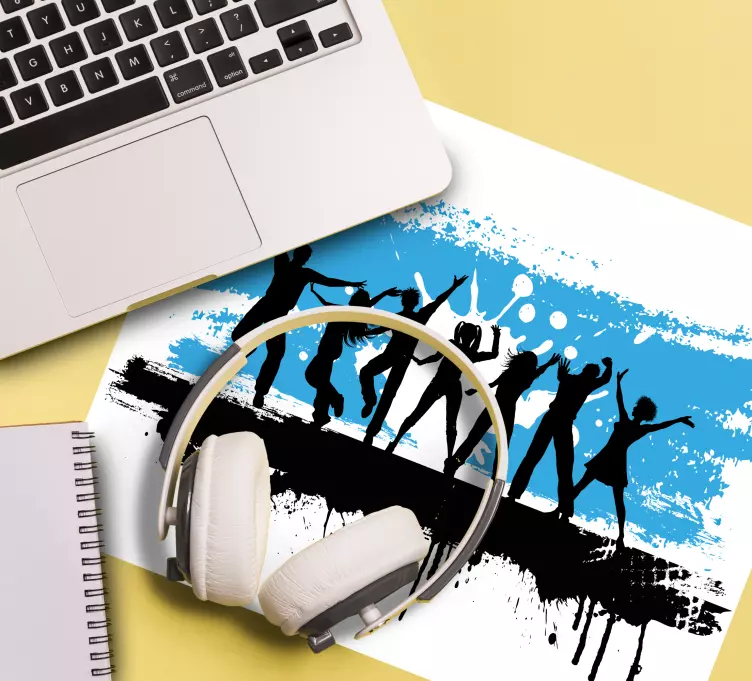 ľudia tancujúci originálnu podložku pod myš - Tenstickers