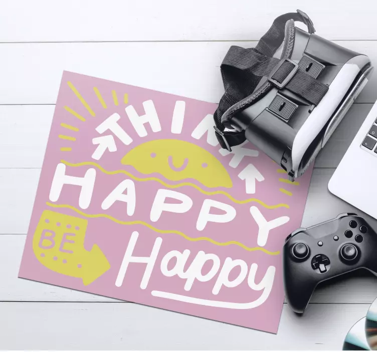 Myslite pozitívne citácie podložky pod myš - Tenstickers