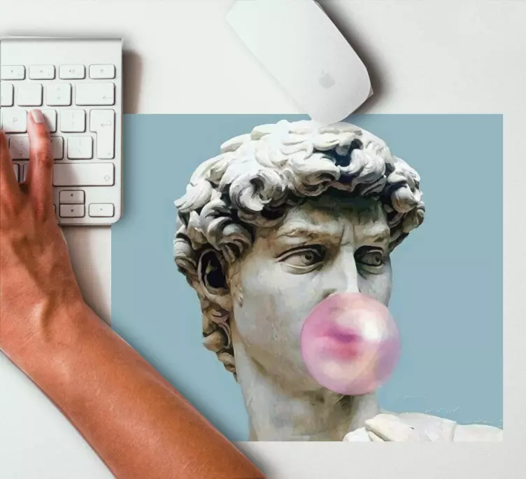 Originálna podložka pod myš bublajúca mramorová socha - Tenstickers