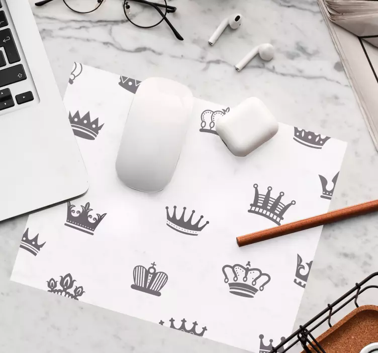 Podložka pod myš so vzorom korunový vzor bodky - Tenstickers