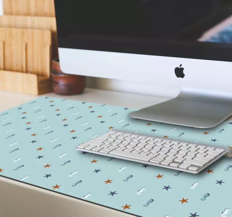 Podložka pod myš so vzorom vzor morského koníka - Tenstickers