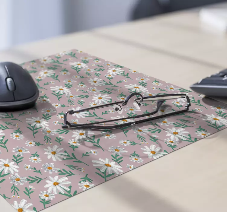 Sedemdesiate roky sedmokráska kvetinová ružová kvetinová podložka - Tenstickers