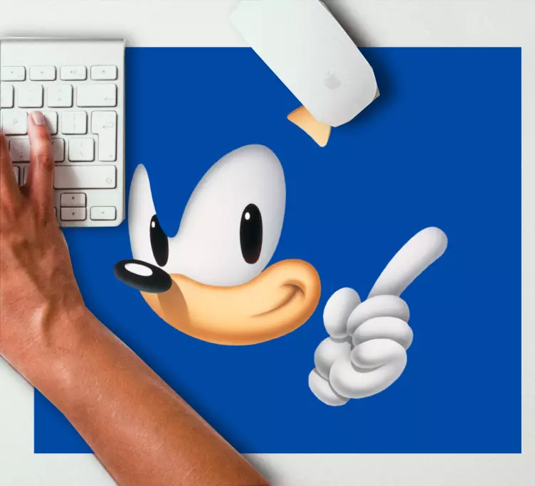 Sonic kreslená postavička anime podložka pod myš - Tenstickers