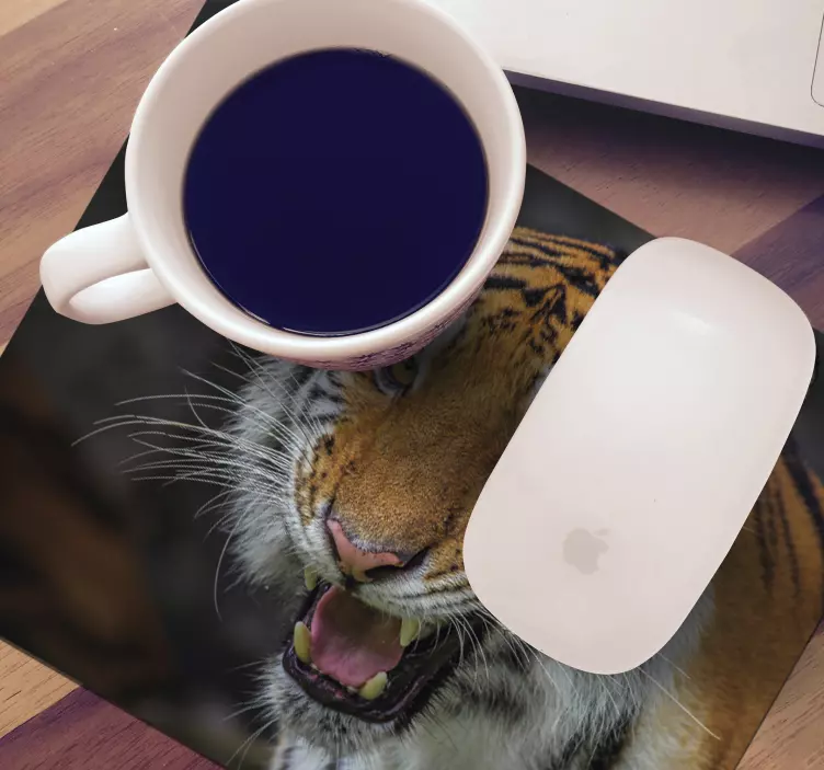 Tiger foto originálna podložka pod myš - Tenstickers