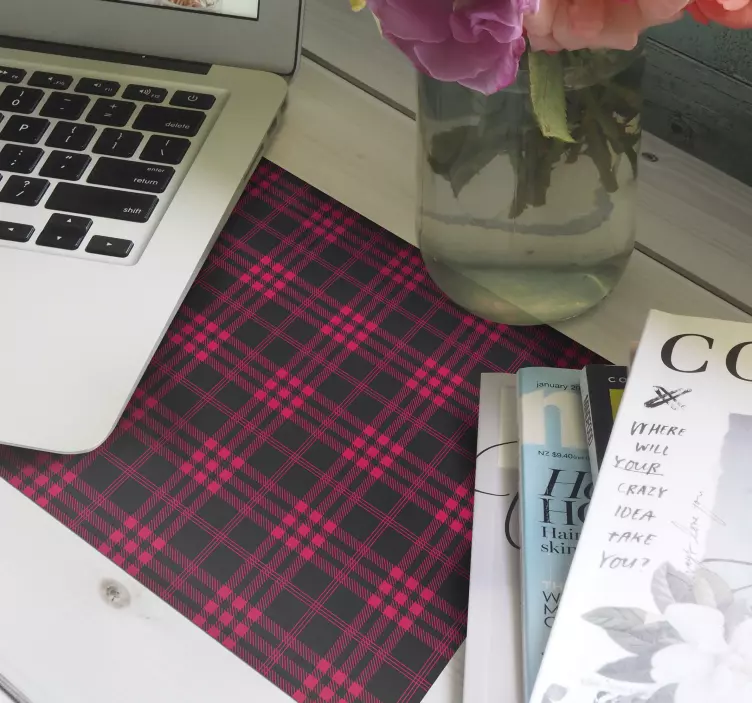 Vianočný tartan vianočný podložka pod myš - Tenstickers