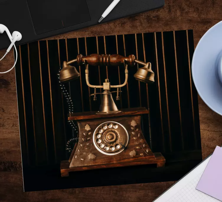 Ročník starý telefón pôvodná podložka pod myš - Tenstickers