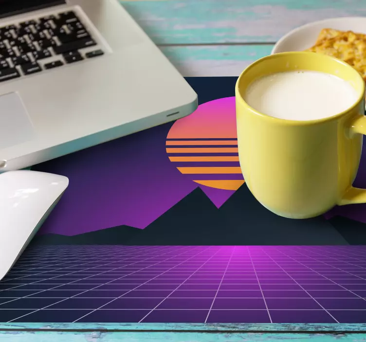 Vintage a retro slnečná podložka pod myš zo 70. Rokov - Tenstickers