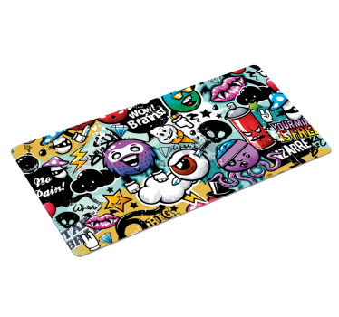 Graffiti herná vinylová podložka pod myš - Tenstickers