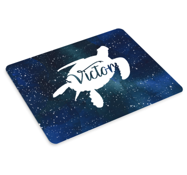 Korytnačka so vzorom galaxie a menom prispôsobeným myšou - Tenstickers