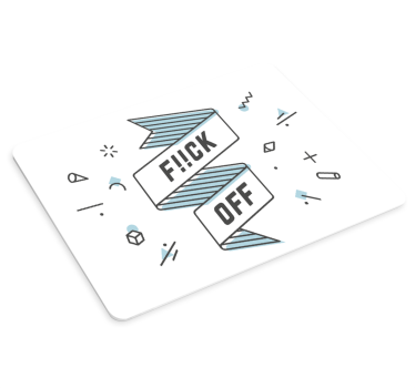 Podložka pod myš s textom odvážne vyjadrenie - Tenstickers