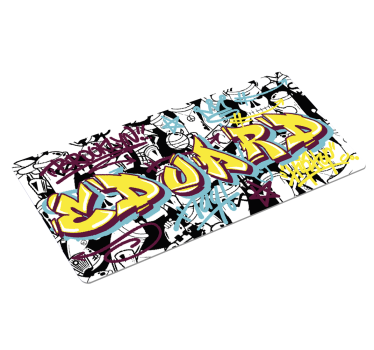 Graffiti prispôsobiteľné herné vinylové podložky pod myš - Tenstickers