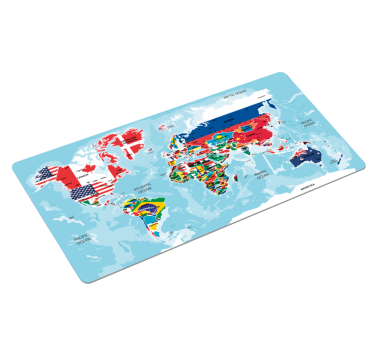 Vinylová podložka na mapu vlajky - Tenstickers