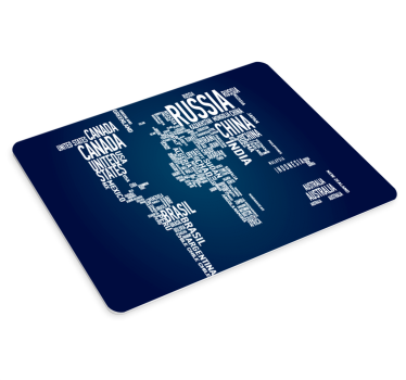 Krajiny mapa sveta mapa sveta vinylová podložka pod myš - Tenstickers