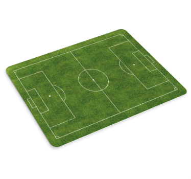 Futbalové ihrisko mapa sveta vinylová podložka pod myš - Tenstickers