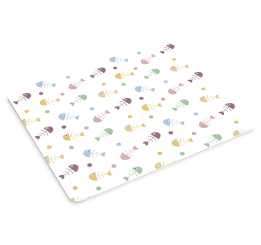 Podložka pod myš so vzorom farebné rybacie kosti - Tenstickers