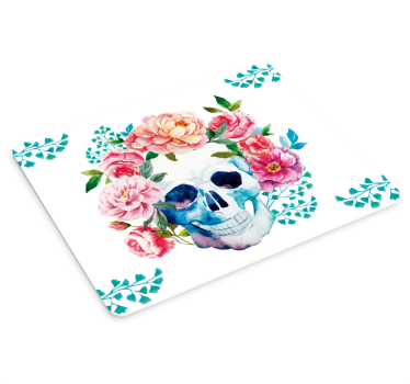 Lebka kvety originálna vinylová podložka pod myš - Tenstickers