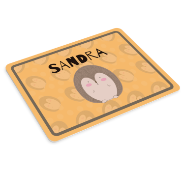 Dikobraz s názvom podložka pod myš ježek - Tenstickers