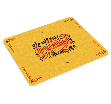Podložka pod myš vianoce s veselou typografiou - Tenstickers