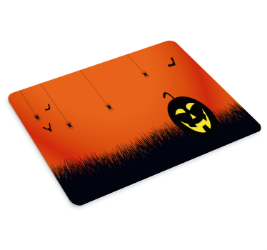 Podložka pod myš vianoce scéna s halloweenskou tekvicou - Tenstickers