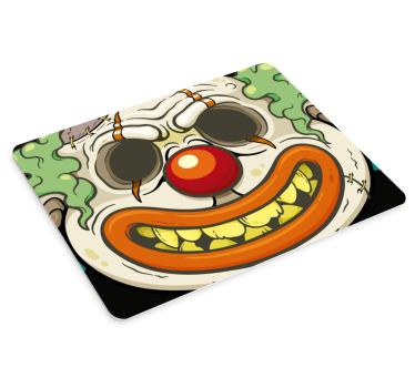 Originálna podložka pod myš strašidelná tvár klauna - Tenstickers