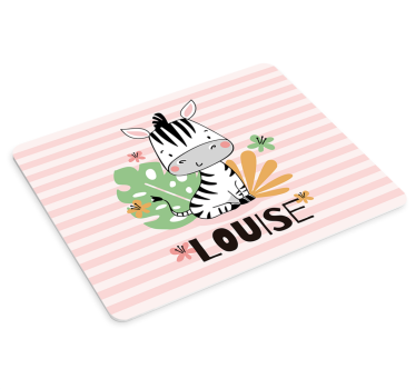 Originálna podložka pod myš roztomilá zebra - Tenstickers