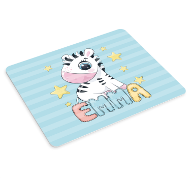Originálna podložka pod myš s roztomilou zebrou - Tenstickers