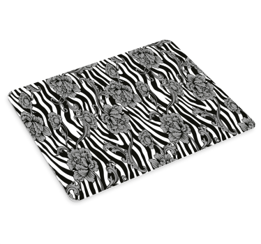 Podložka pod myš so vzorom kvetinová zebra - Tenstickers