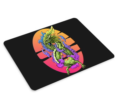 Vinylová podložka pod myš zelený drak - Tenstickers
