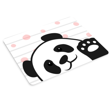 Panda mávajúca originálnou podložkou pod myš - Tenstickers