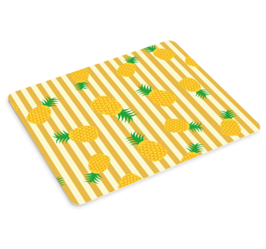 Podložka pod myš so vzorom ananás a pruhy - Tenstickers