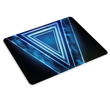 Podložka pod myš so vzorom neon trojuholníkové vrstvy - Tenstickers